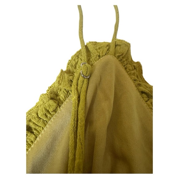 VICI “Kieran” textured mini dress – chartreuse, sleeveless, size M - Picture 4 of 7